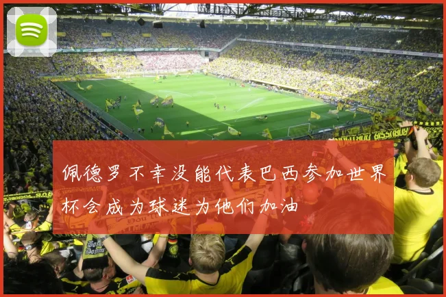 佩德罗不幸没能代表巴西参加世界杯会成为球迷为他们加油